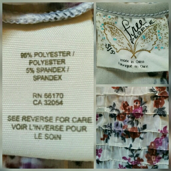 💣SOLD💥🌈 Free People Flippy ruffled Floral Dress - Picture 7 of 8