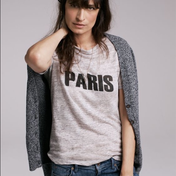 Madewell Tops - Modern linen Paris tee *RARE*