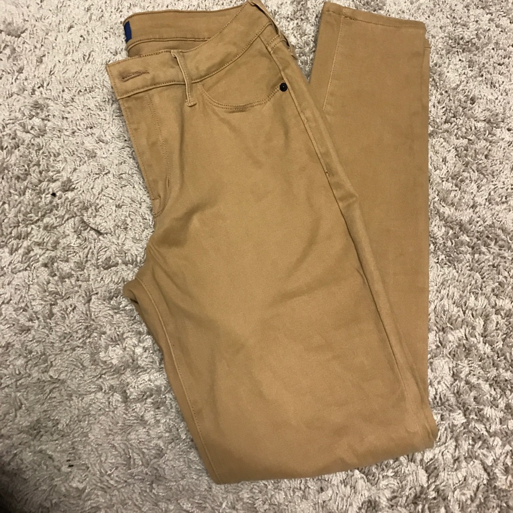 Old Navy Rockstar Camel Skinny Jeans