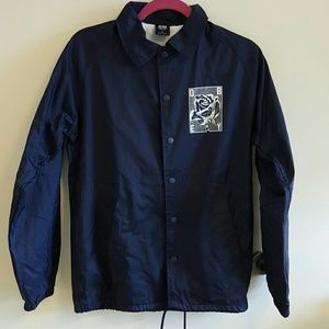 OBEY Clothing Rose Grid Coaches Jacket