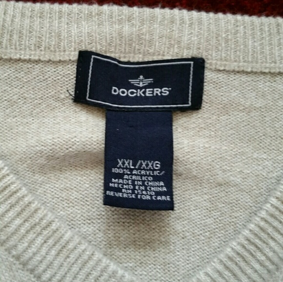 Dockers Pull Over Sweater Vest 2XL - Picture 2 of 2