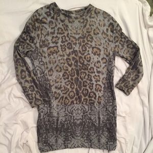 Zara animal print sweatshirt