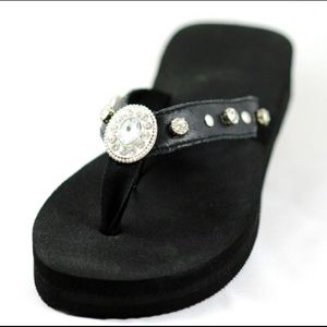 Genuine Crystal flip flops