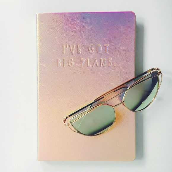 Emma Silver Gold Cat Eye Aviator Mirrored Sunnies - Picture 3 of 8