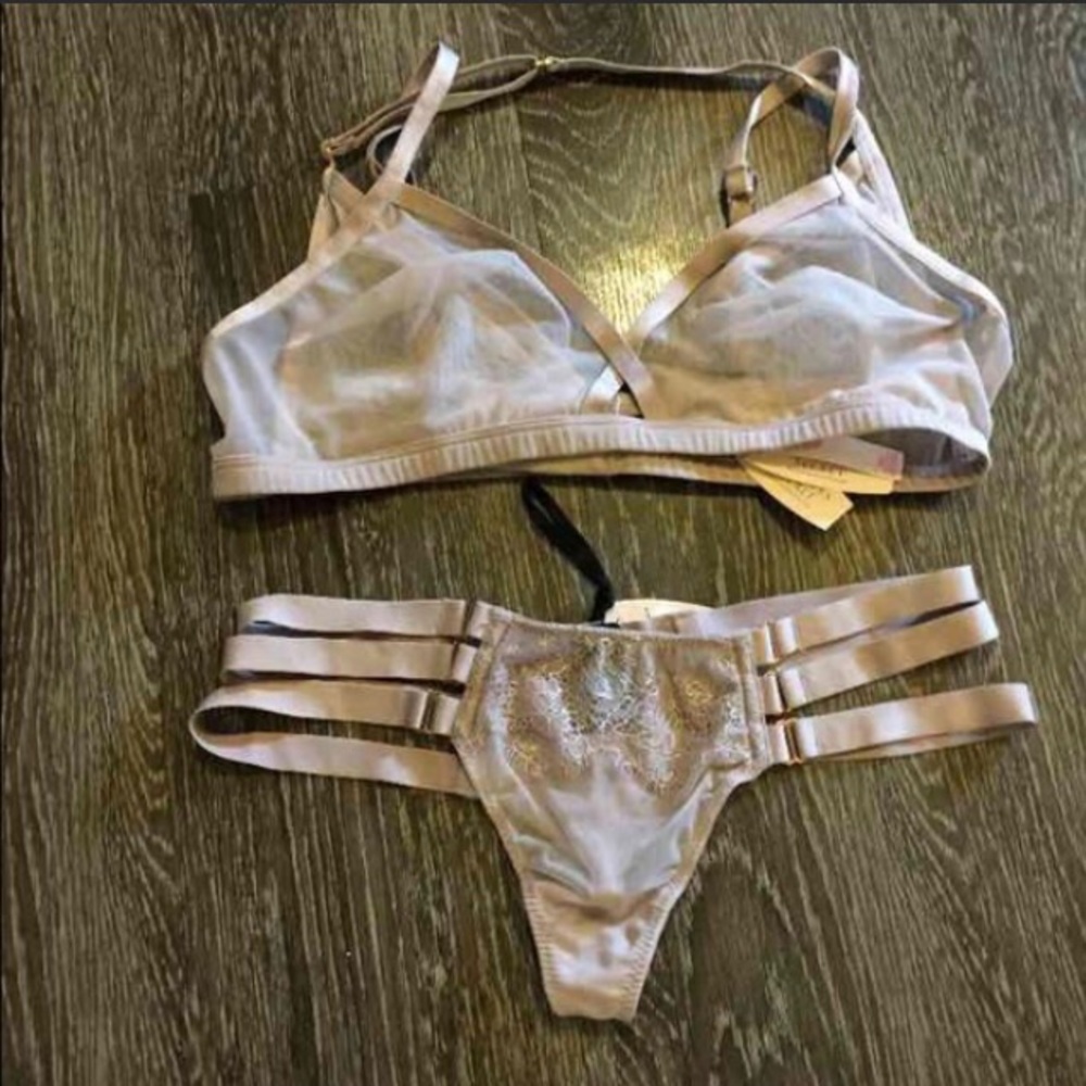 VS Strappy Bralette & Thong set