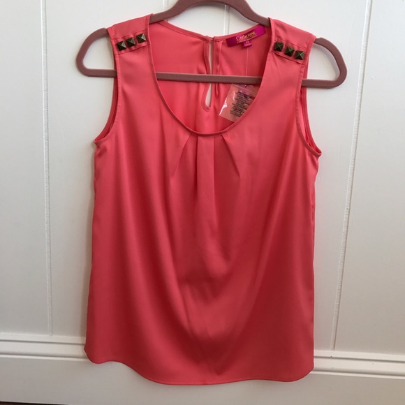Catherine Malandrino Salmon Top - Picture 7 of 7
