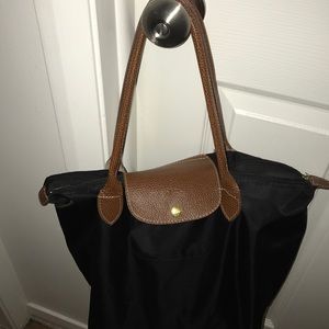 Long champ black bag
