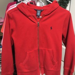 Boys Polo Ralph Lauren Full Zip Hoodie M 10-12