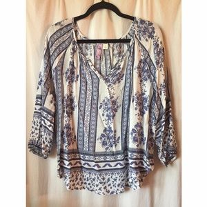 Mediterranean inspired Anthropologie top