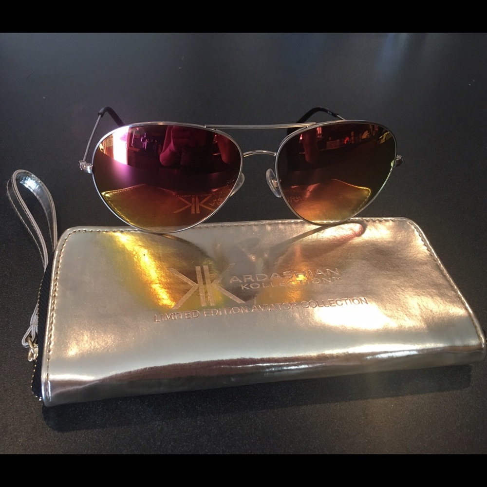 Kardashian 24k gold sunglasses