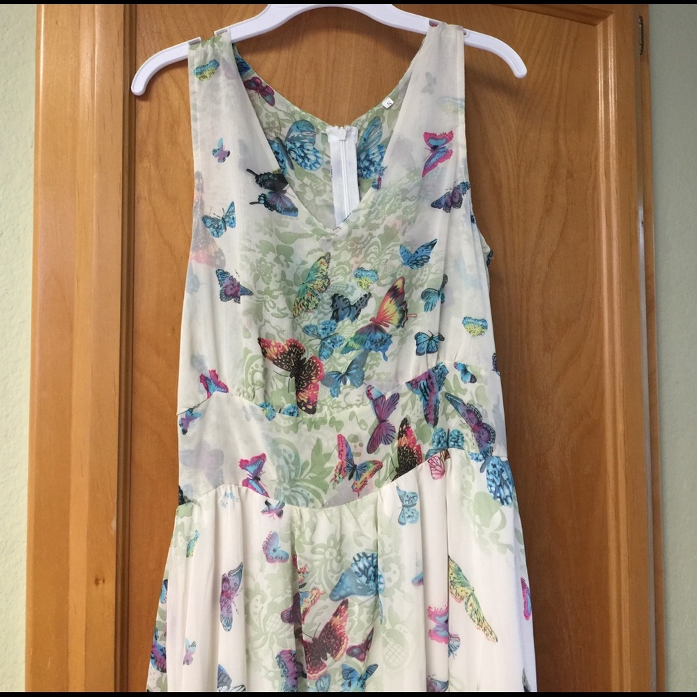 Long butterfly dress size Small