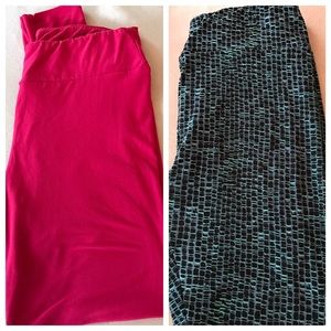 2 tc lularoe leggings only worn a couple of times