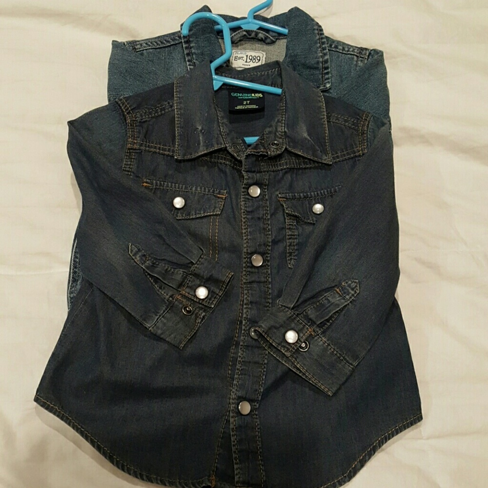 Denim Jacket and Jean Shirt for Toddlers