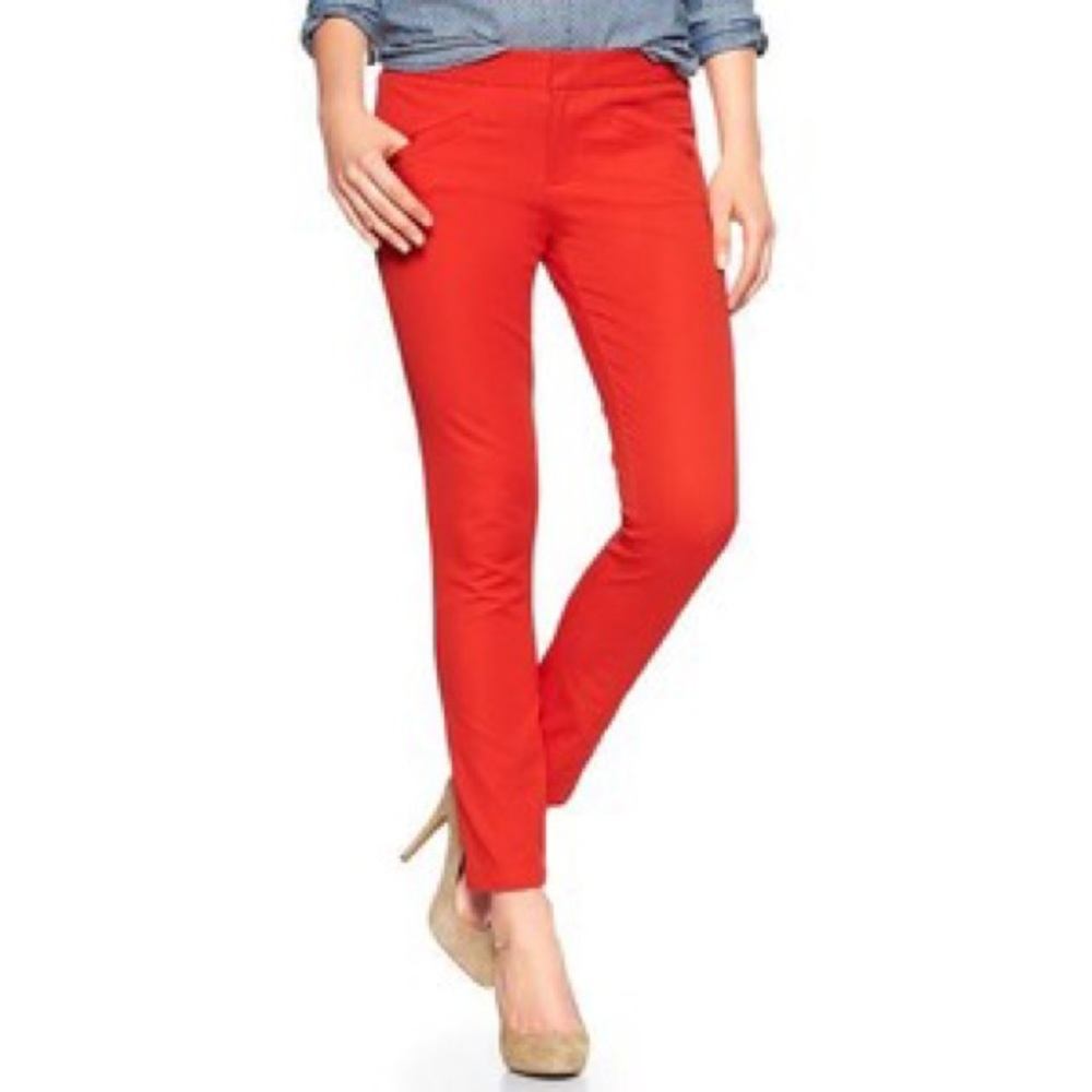 GAP ultra skinny red pants 24