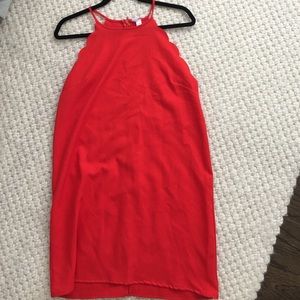 Francesca's scalloped edge mini dress