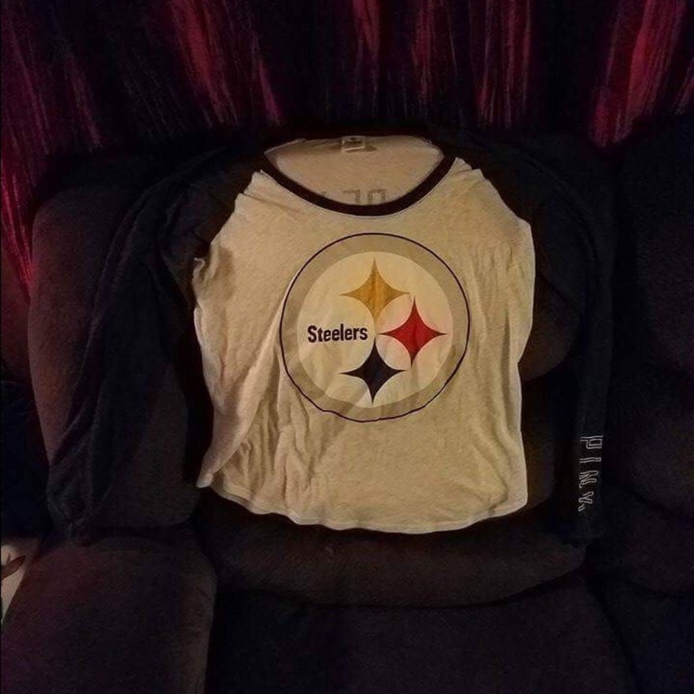 Brand new PINK steelers long sleeved shirt