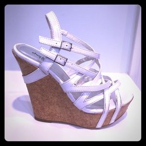 Charlotte Russe Strappy Wedge Sandals