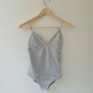 NWT Gray Bodysuit