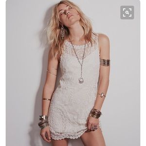 free people embroidered net shift dress