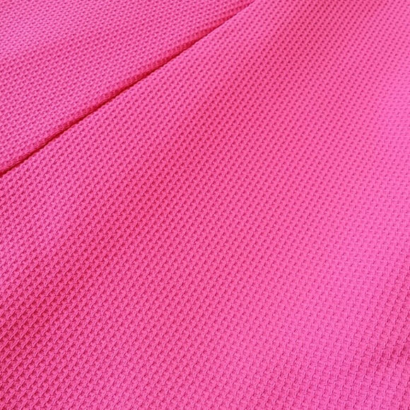 Hot Pink Textured Skater Skirt - Picture 2 of 2