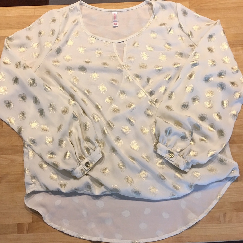 Dot Patterned Xhilaration Top