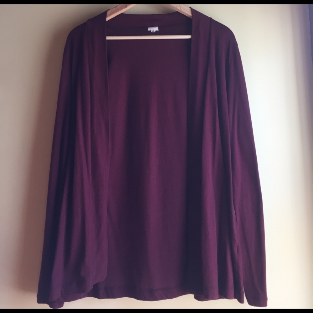 J Crew Maroon Cardigan