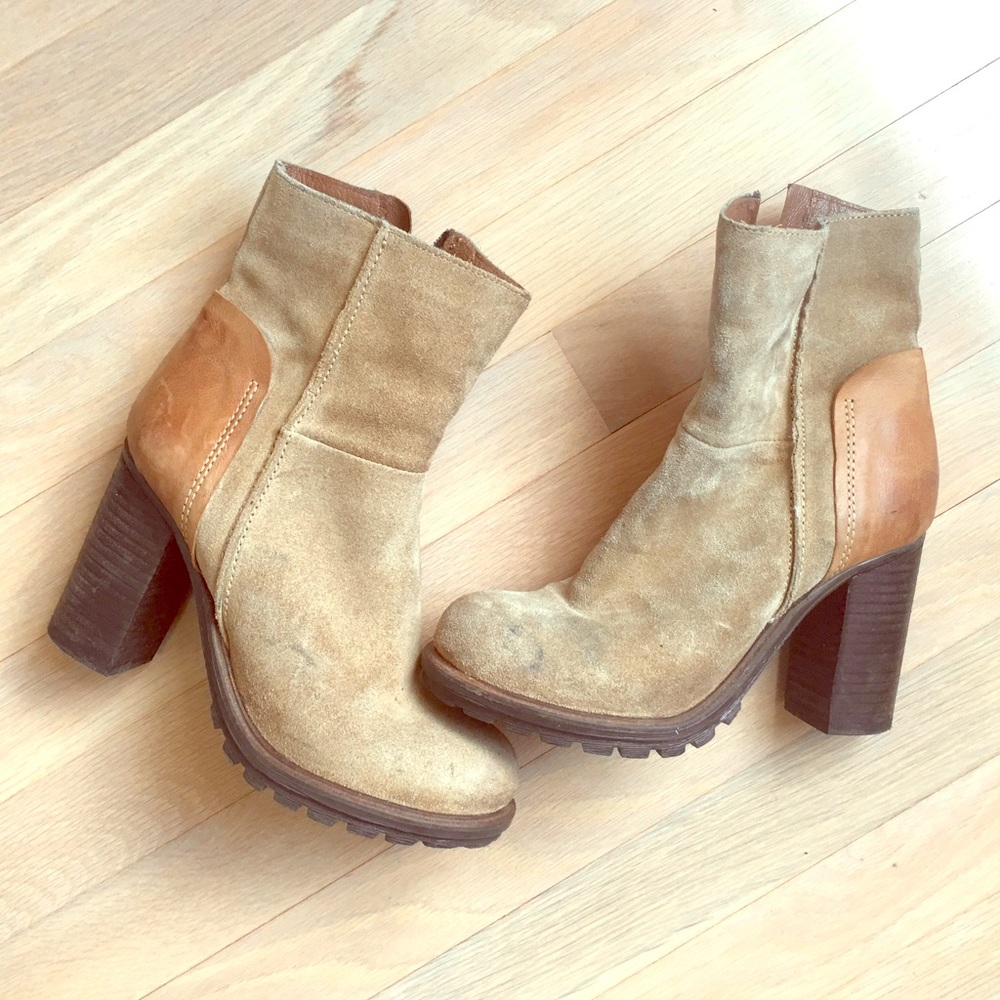 Rebel leather booties