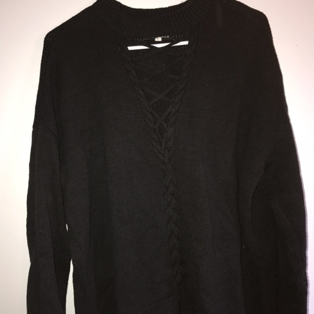 Criss cross sweater