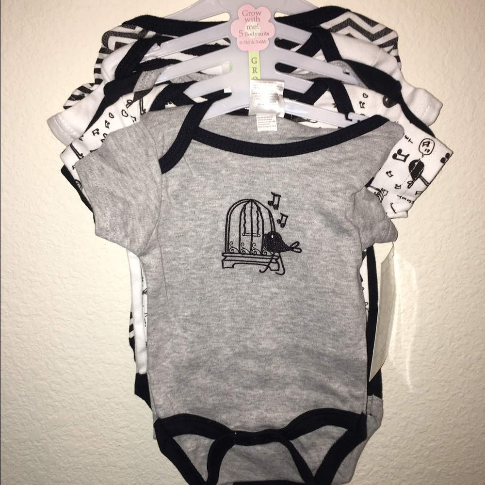 5 pack baby onsies
