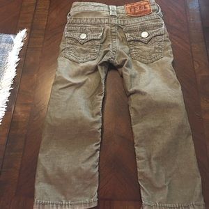 Boys True Religion light corduroy pant