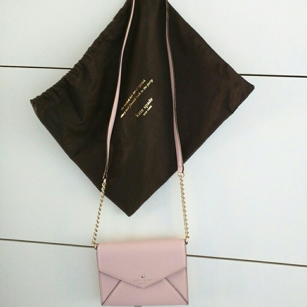 Pink Envelope Crossbody