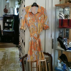 J. Mclaughlin shirt dress sz L