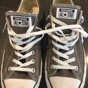 Converse low top grey shoes men's size 12 USED