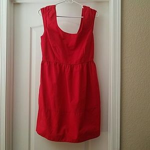 American eagle open back bow detail dress w/pocket