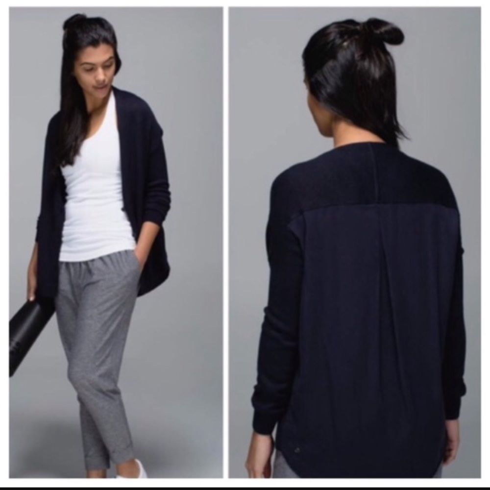 Lululemon Cardi In The Front Sweater