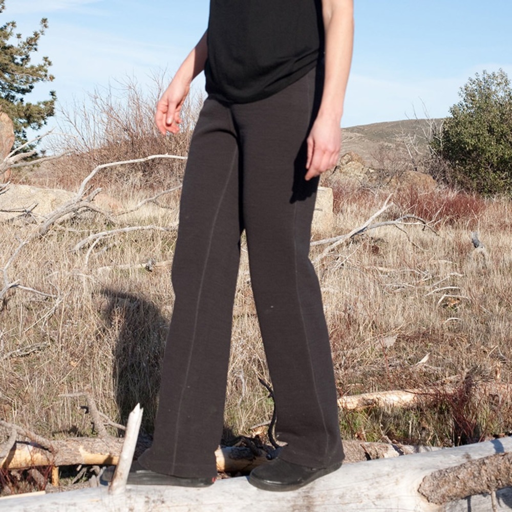 Ibex Izzi merino wool pant in dark brown XS