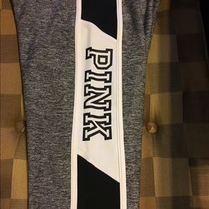 Pink! Victoria Secret! Leggings . Like new