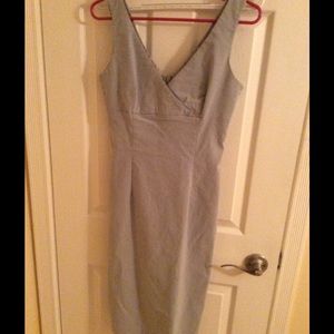 Grey Blue Stretch Dress