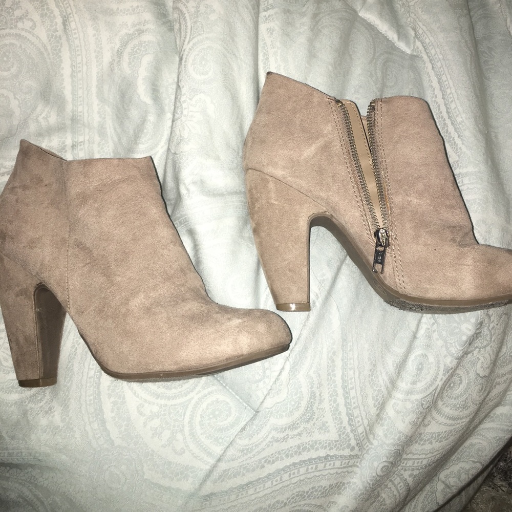 Suede booties