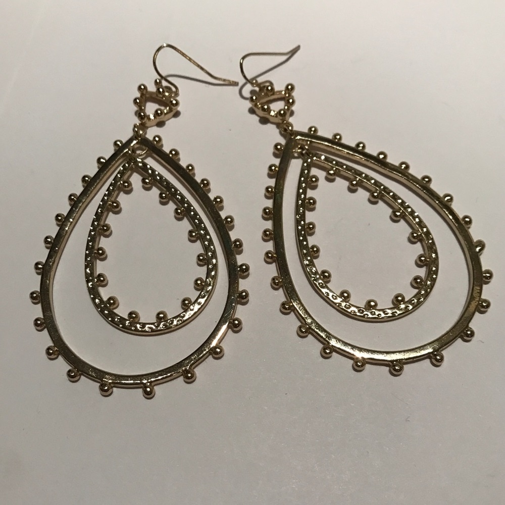 Kendra Scott gold Rumer drop earrings