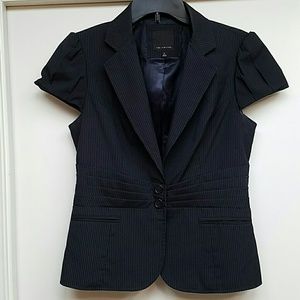 The Limited Navy Pinstripe Jacket Vest