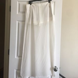 Bcbg shorts with white sheer cover
