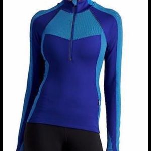 Athleta Spotlight blue half-zip