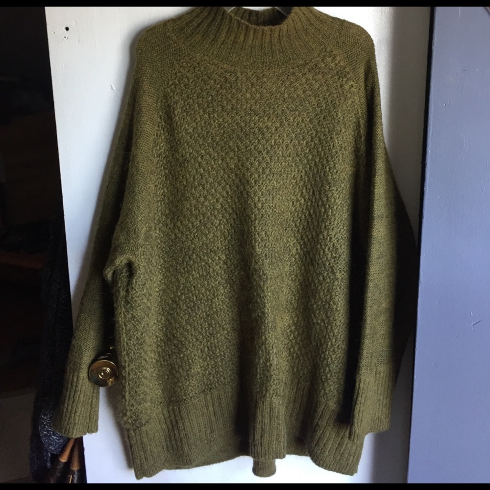 Oversized mock neck sweater