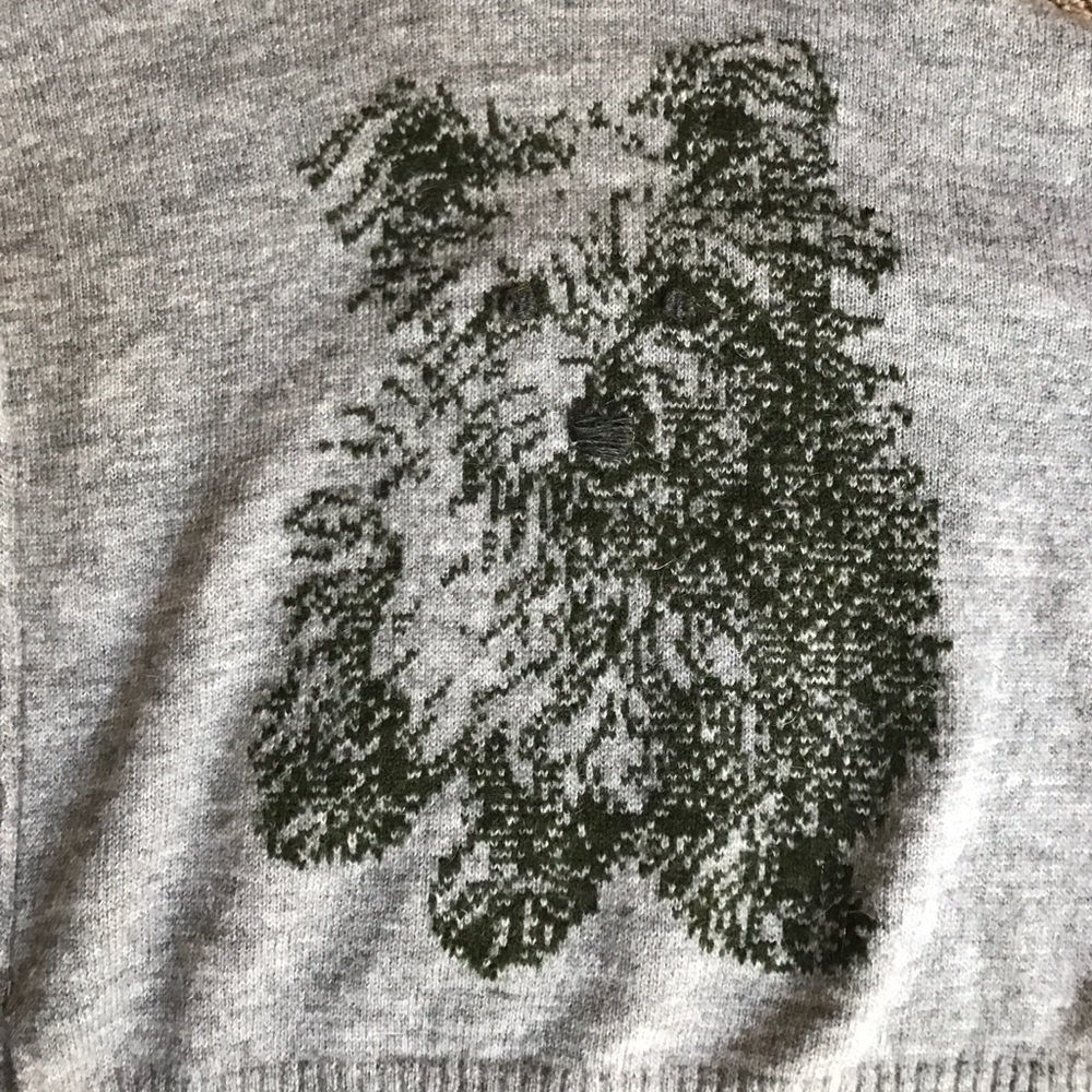 Moth Anthropologie small grey/gray dog sweater