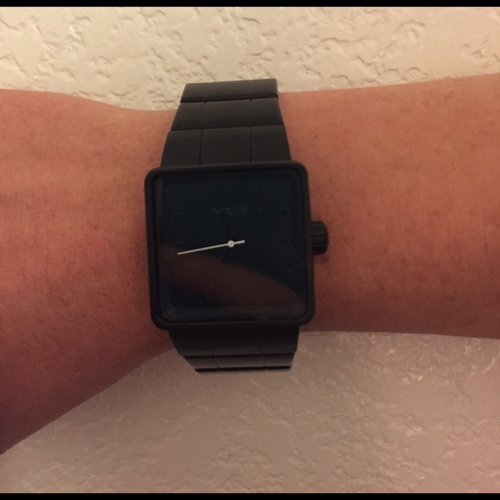 Sleek black Nixon watch