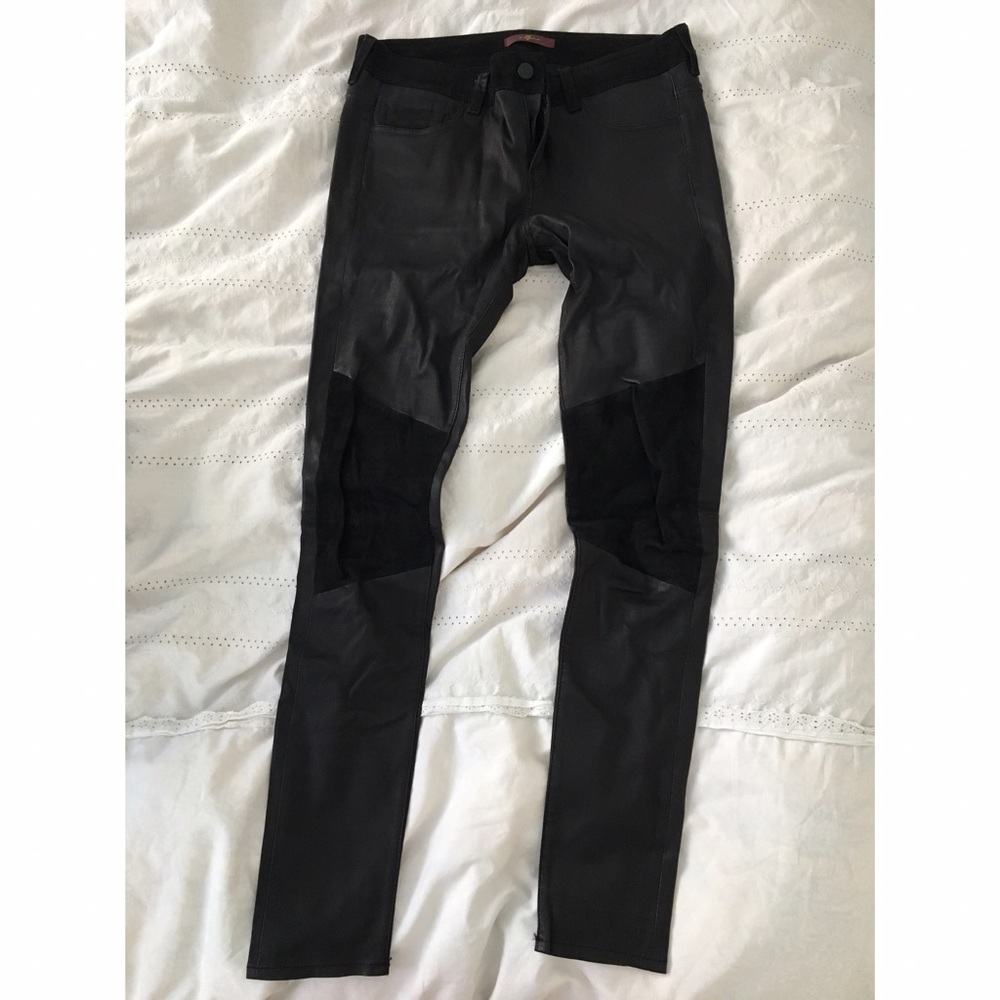 7 for all mankind leather pants