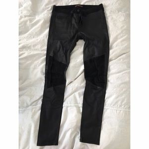 7 for all mankind leather pants