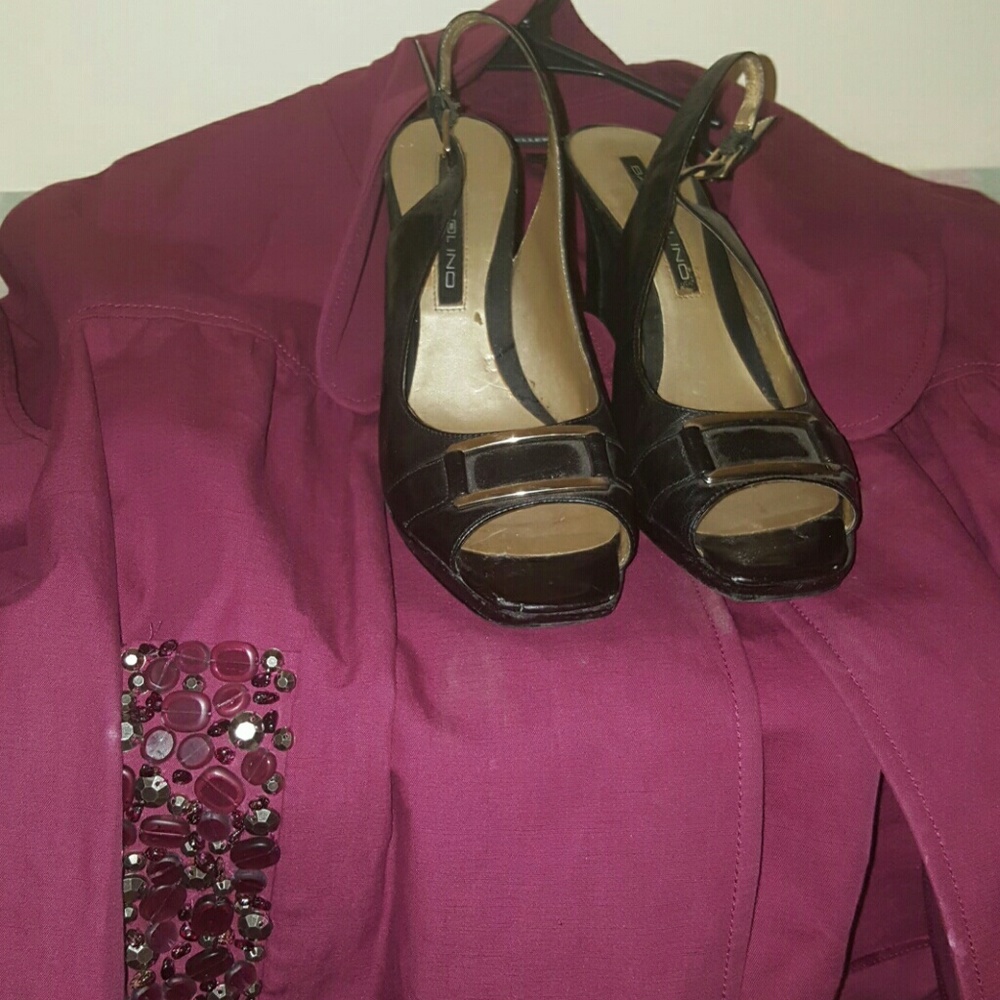 Bandolino peeptoe slingback