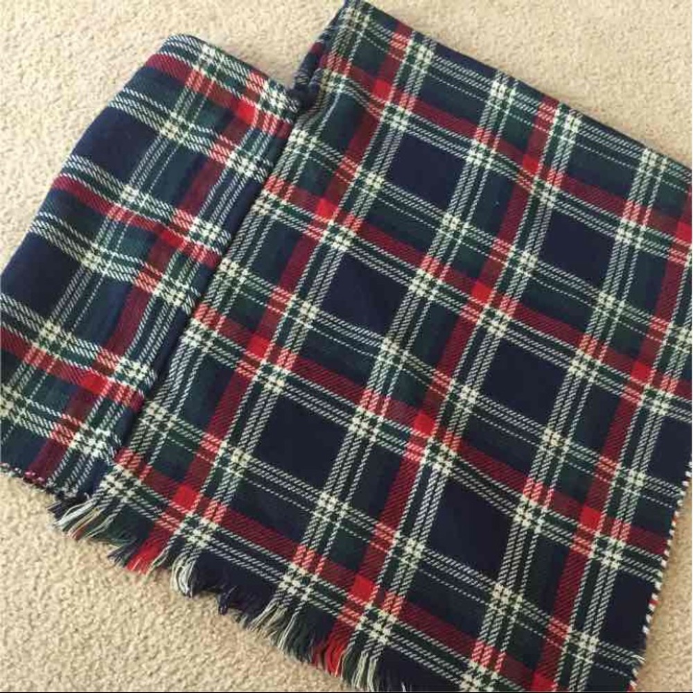 Plaid Shawl Poncho Warm Checkered Shrug